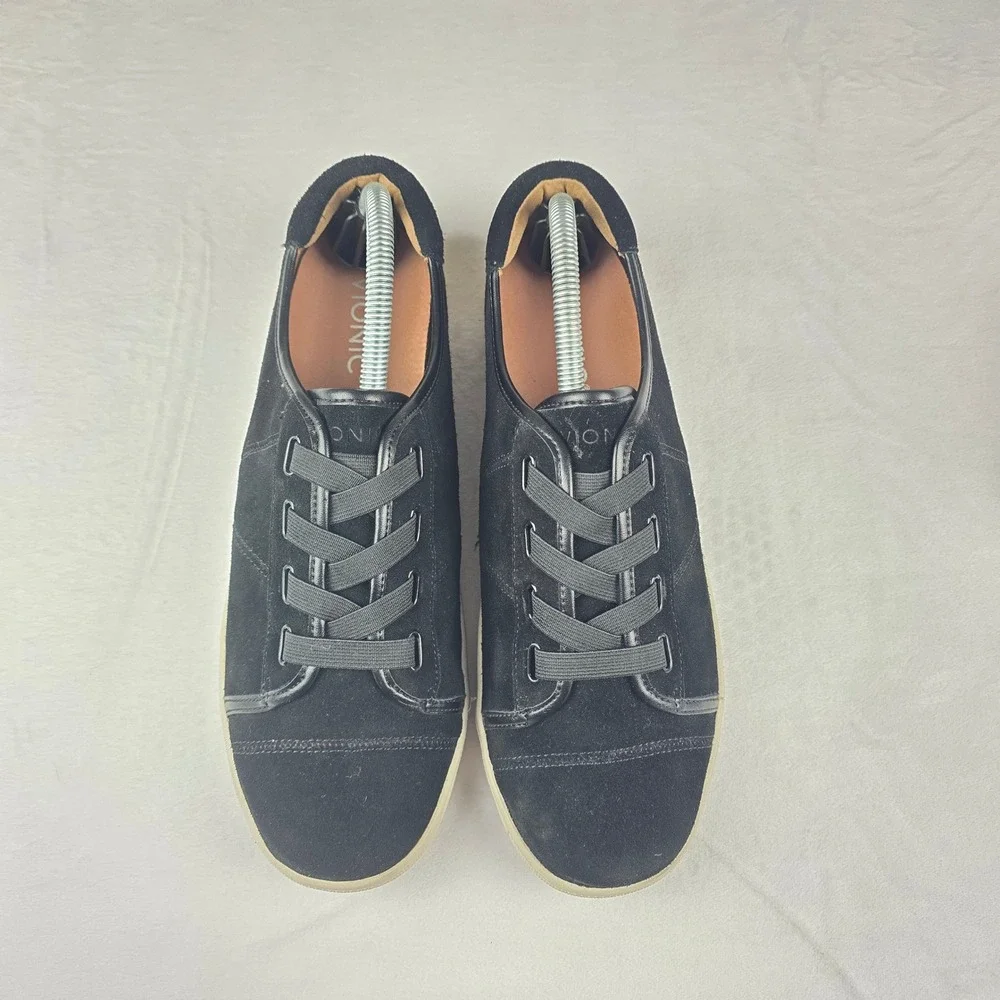Vionic Black Suede Lace Up Sneakers‎ Women's Comfort Casual Shoes Size 9.5